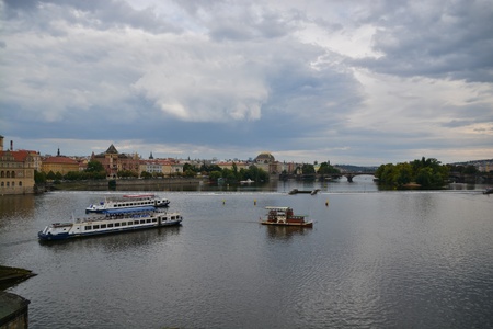 This is a view of Prague. September 4, 2016 Prague, Czech Republic.のeditorial素材