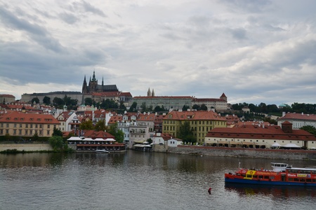 This is a view of Prague. September 4, 2016 Prague, Czech Republic.のeditorial素材