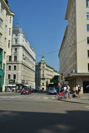 This is a view of Vienna - capital city of Austria. September 17, 2016 Vienna, Austriaのeditorial素材