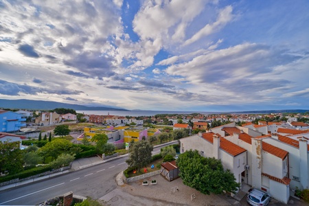 This is a beautiful apartment in Krk. September 3, 2017. Krk, Croatia.のeditorial素材