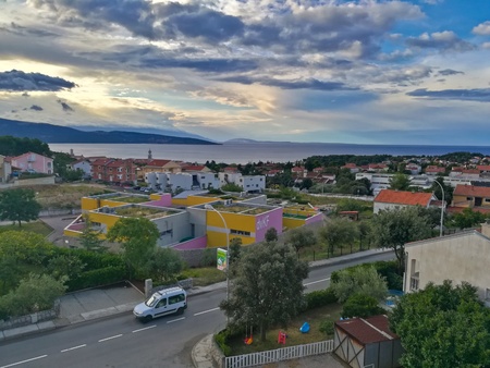 This is a beautiful apartment in Krk. September 3, 2017. Krk, Croatia.のeditorial素材