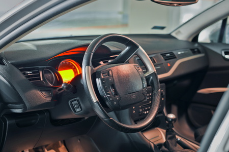 This is a view of the Citroen C5 III interior view.のeditorial素材