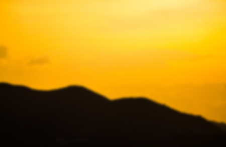 Orange and Black Silhouetteの写真素材