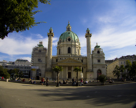 Karlskirche Vienna Austria October 2014のeditorial素材