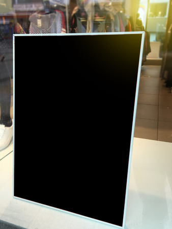 Retail clothing store window mock upの写真素材