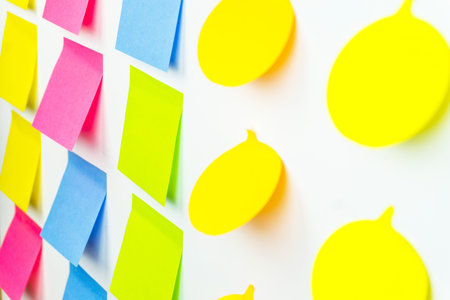 Sticky Note Post It notes Board Office side view
