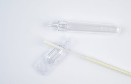 Sars Cov-2 Antigen Rapid test and swabs and buffer liquid isolated