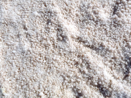 Salt at the bottom of Lake Tuz Golu, Anatolia, Turkeyの写真素材