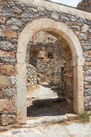 Spinalonga - a former leper colony - Crete, Greeceの写真素材