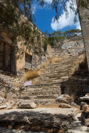 Spinalonga - a former leper colony - Crete, Greeceの写真素材
