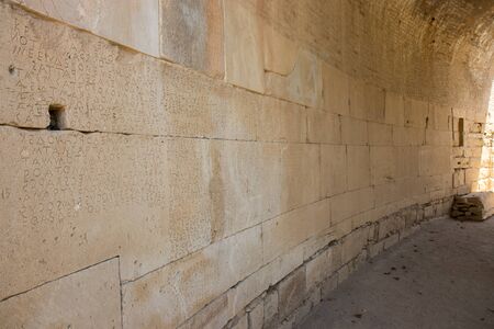 Gortyn code -  the codification of the civil law - Gortyn, Crete, Greeceの写真素材
