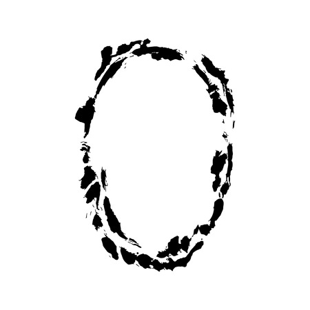 Vector Dry brush frames. Hand drawn artistic frames. Grunge brush stroke frame for text, quote, advertising design. Black and white engraved ink art. Frame border ornament square.のイラスト素材