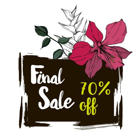 Vector sale tag with discount label. Promotion coupon retail collection banner.のイラスト素材