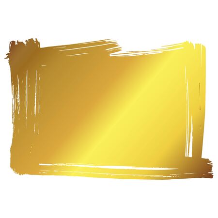 Golden vector art frame. Decoration border background. Vintage deco luxury card label illustration template. Vintage gold label for greetings and promotion.のイラスト素材