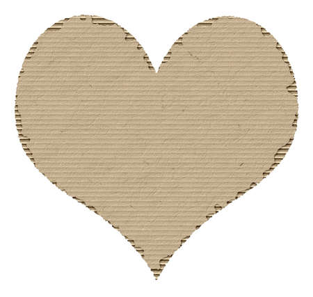 recycled heartの写真素材