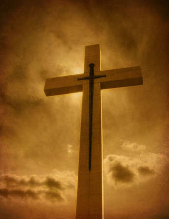 cross with swordの写真素材