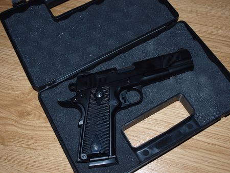 Handgun, model 1911の写真素材