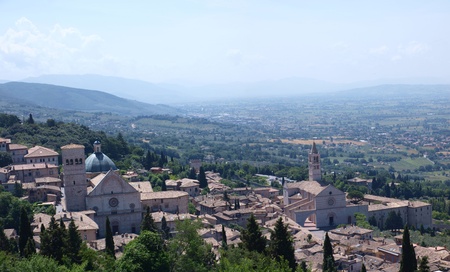 Assisi panorama, Italyの写真素材