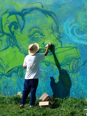 Lublin Festival of Graffiti: Meeting of styles, 1st-7th August 2011, Lublin, Poland, August 2nd 2011のeditorial素材