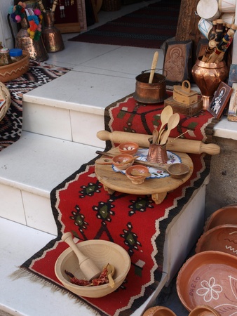 A gift shop in Ohrid, Macedoniaのeditorial素材