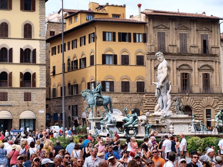 Piazza della Signoria in Florenceのeditorial素材