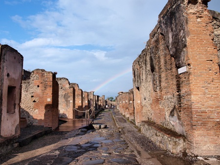 Streets of Pomepii, Italyのeditorial素材