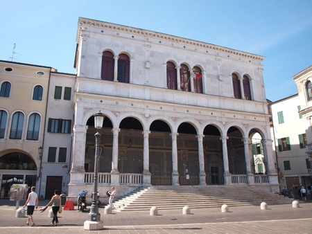 he building of Loggia della Gran Guardia, Padua, Italyのeditorial素材