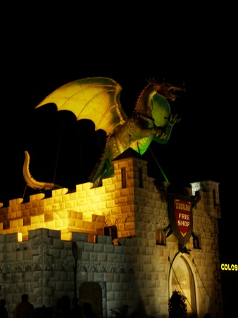 Amusement park Excalibur City, Znojmo, Czech Republicのeditorial素材