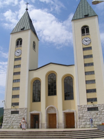 Church of St. James, Medjugorje, Bosnia and Hercegovinaのeditorial素材