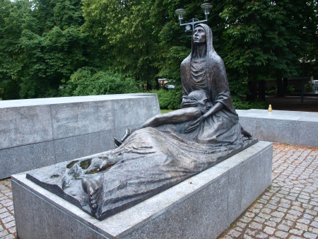 Monument to the Victims of Katyn massacre, Wroclaw, Polandのeditorial素材