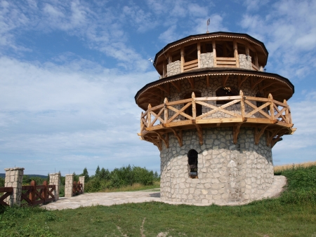 Observatory tower in the former quarry, Krasnobrod, Polandのeditorial素材