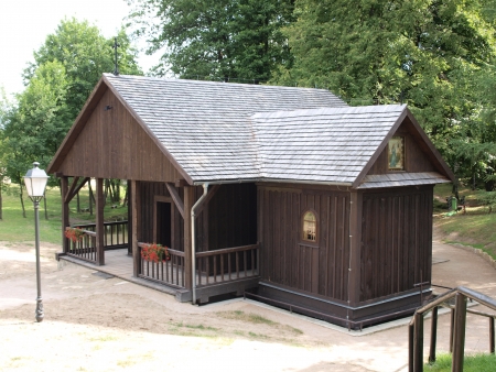 The shrine of apparitions called a shrine on water, Krasnobrod, Polandのeditorial素材