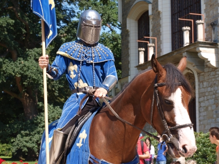 Historical reenactment at Hluboka nad Vltavou castle, Czech Republicのeditorial素材