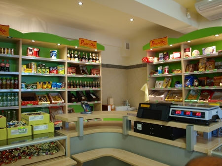 Candy factory Pszczolka outlet shop, Lublin, Polandのeditorial素材