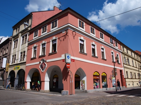 Streets of Ceske Budejovice, Czech Republicのeditorial素材