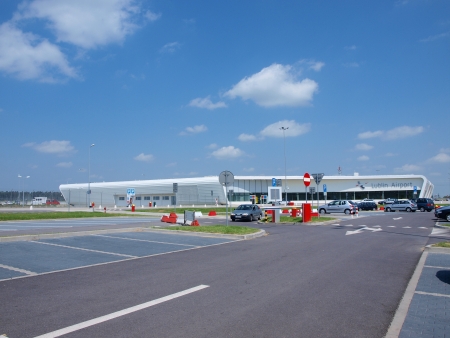 The view of the new Lublin Airport, Swidnik, Polandのeditorial素材