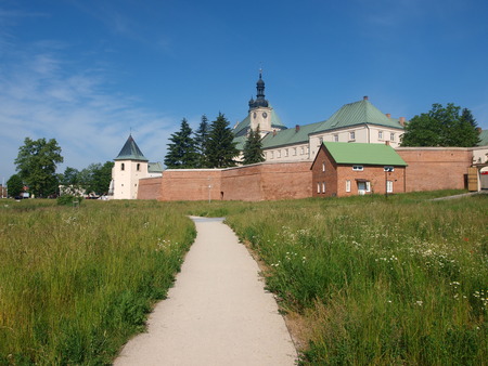 Fortified Benedictine monastery and the Basilica of the Annunciation of the Virgin Mary, Lezajsk, Polandの写真素材