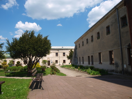 Former Franciscan monastery in Checiny, Polandのeditorial素材