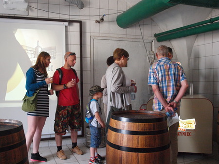 People tasting beer at Zwierzyniec, Polandのeditorial素材