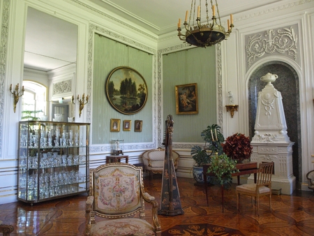 The inside of the Lancut palace, Polandのeditorial素材