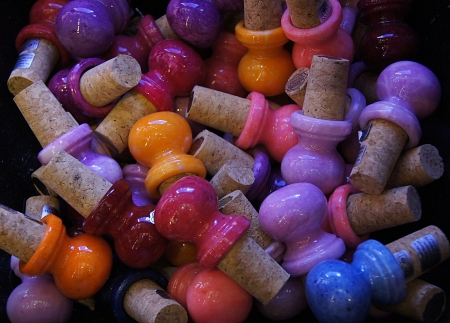 coloured cork                     の写真素材