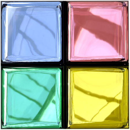 Colored Glass Paletteの写真素材