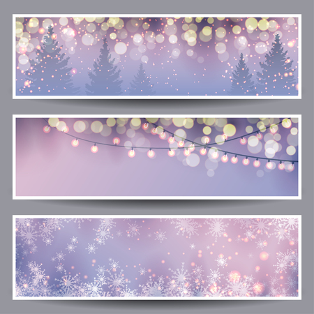Set of Christmas Banners illustrationのイラスト素材