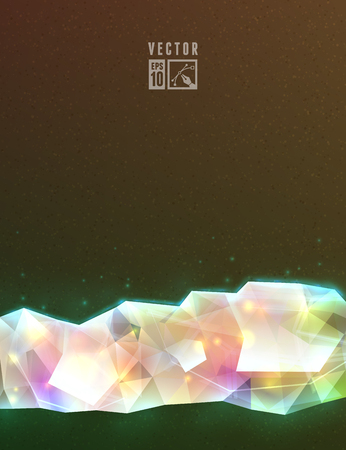 Abstract Background with geometric polygons. Vector illustration, editable.のイラスト素材