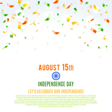 Indian Independence Day background. Vector illustration, eps10.のイラスト素材