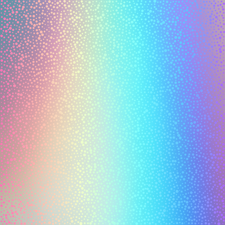Abstract holographic dotted background. Vector illustration. Design template.のイラスト素材