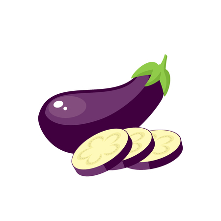Eggplant illustration.のイラスト素材