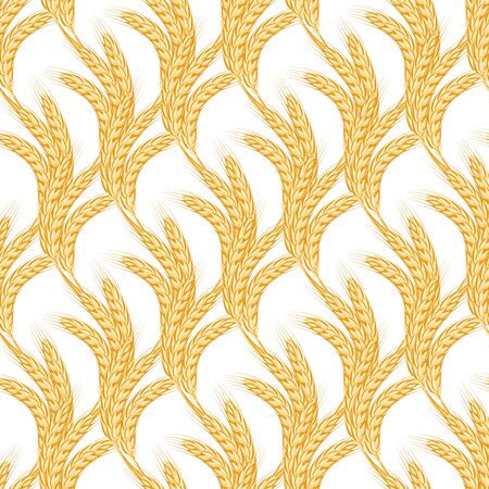 Sheaves of golden wheat spike ear.のイラスト素材