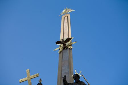 the all-seeing eye in Prague, The Czech Republicの写真素材