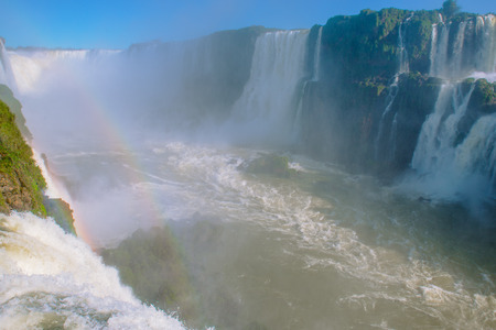 Great Iguacu Waterfalls view from Brazil sideの写真素材